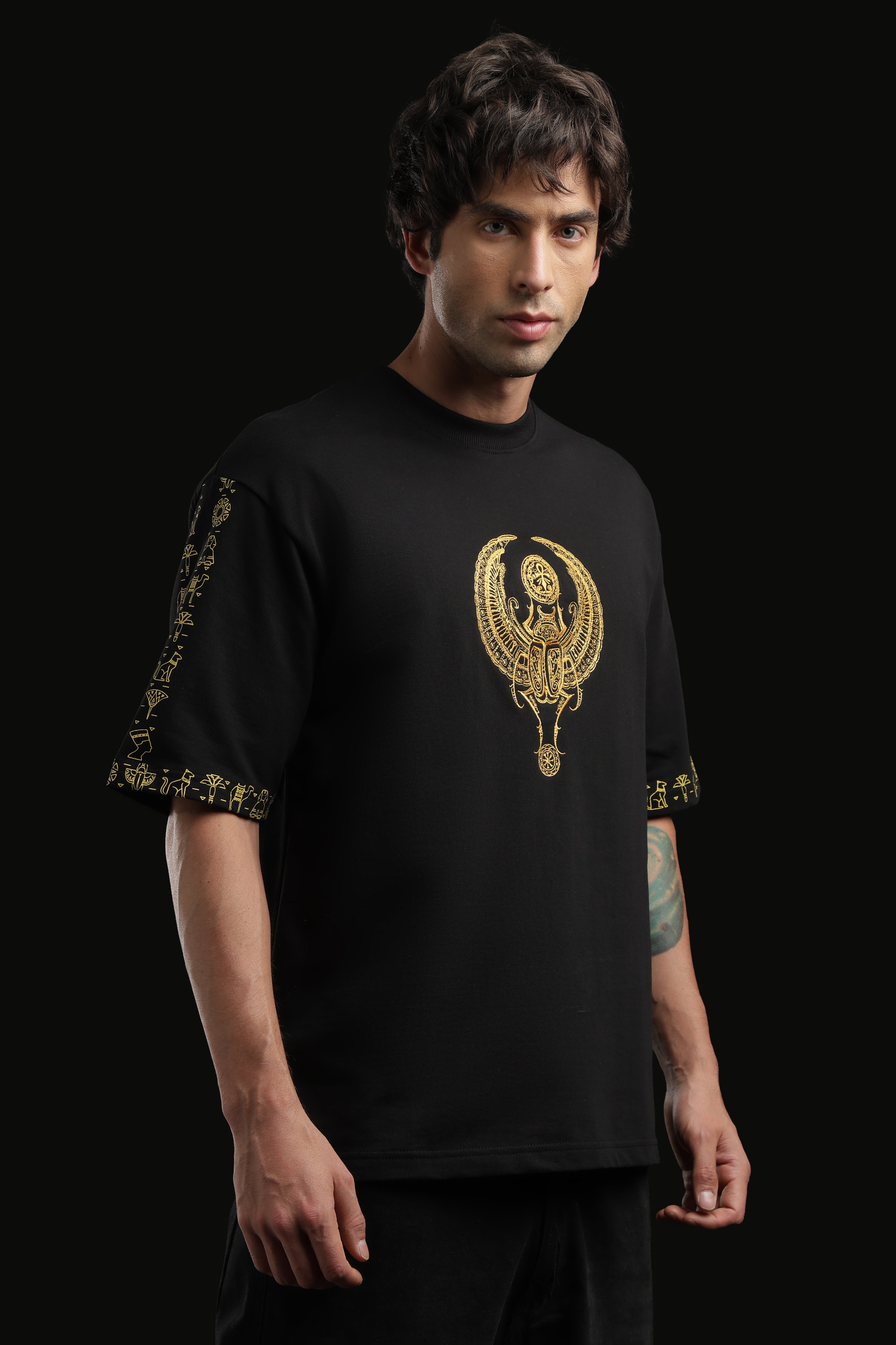 Anubis Black Oversized Tee