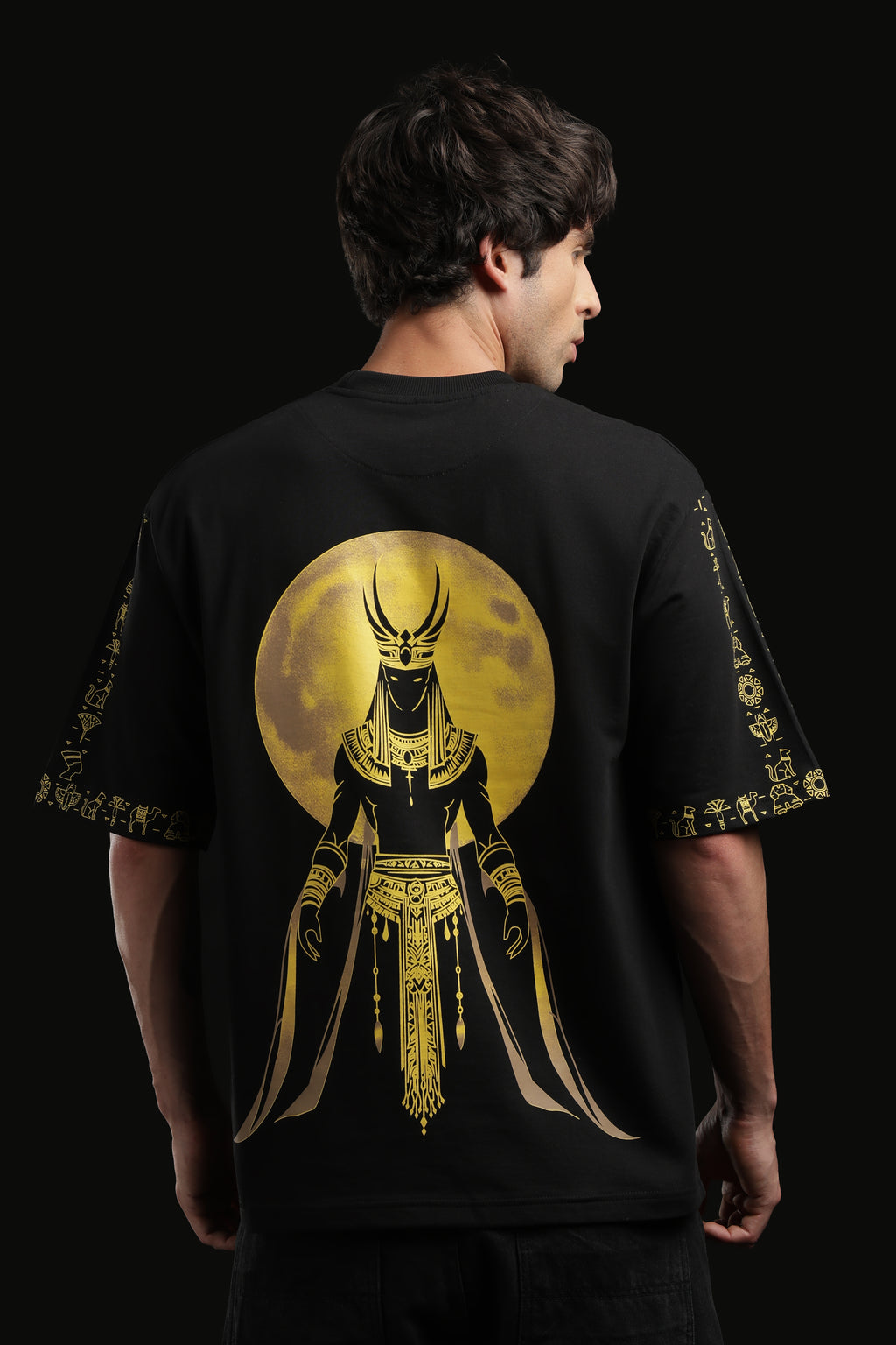 Anubis Oversized Tee - Black