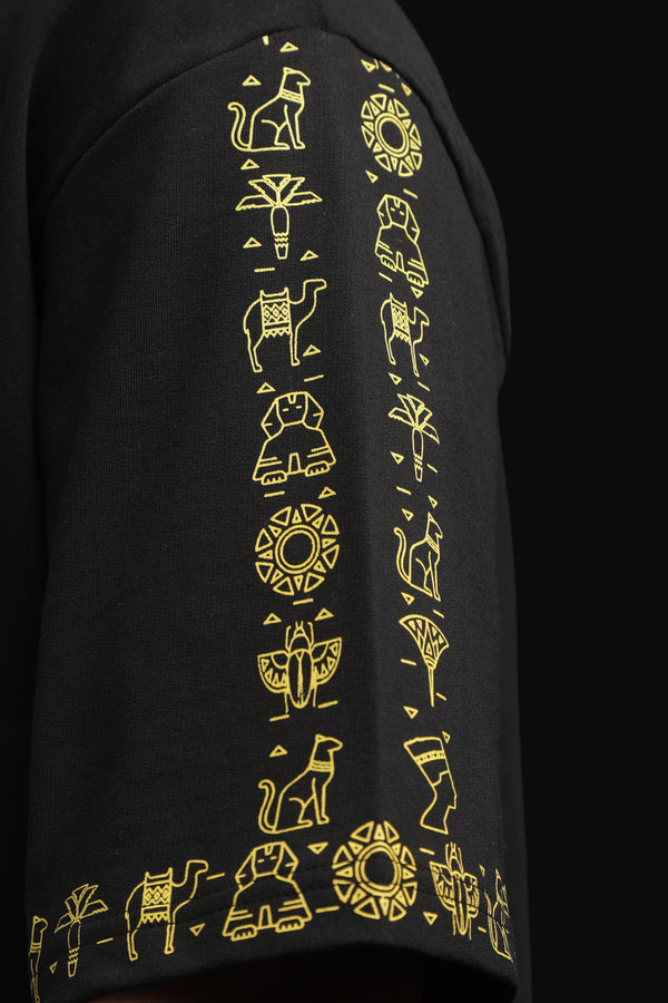 Anubis Oversized Tee - Black