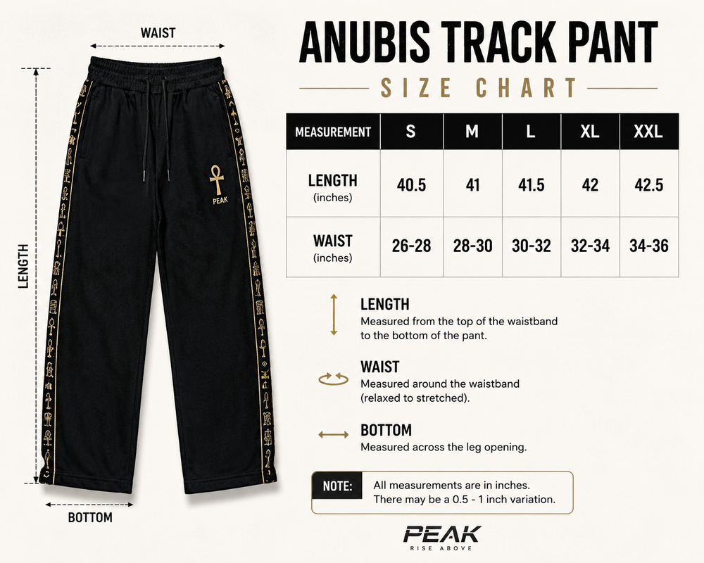 Egyptian Track Pants – Black