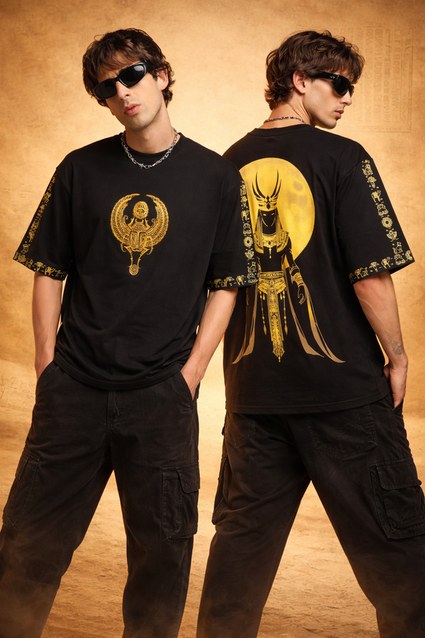 Anubis Oversized Tee - Black