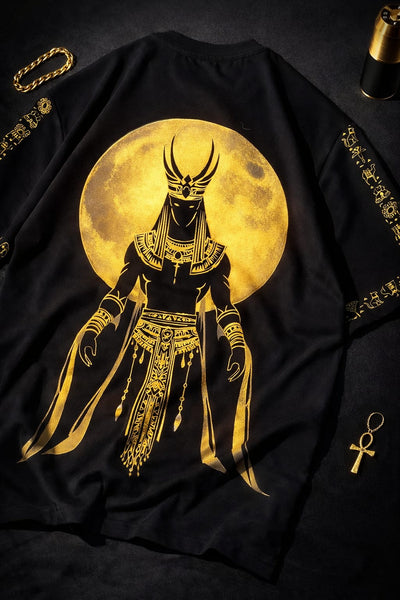 Anubis Oversized Tee - Black